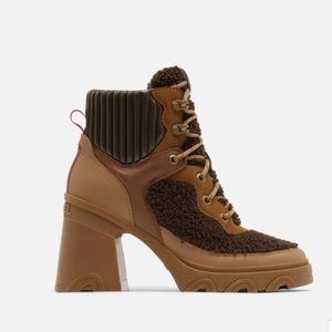 Sorel Brown and Tan Heeled Boots
